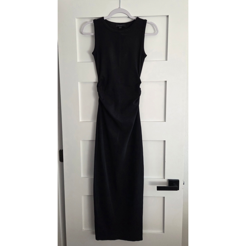 Allsaints Black Maxi Dress Size 4
